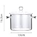 Imagen de TAMUME 1.5L Olla de Vidrio para Cocinar, Doble Asa