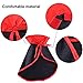 Jetec Halloween Cat Cape Costume Red Black Pet Cloak and Adjustable Horn Headdress for Halloween Pet Apparel Christmas Costume for Small Dogs and Cats Cosplay