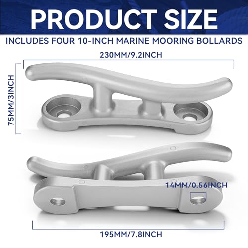 image for Jenaai 4 Pack Dock Cleats 10