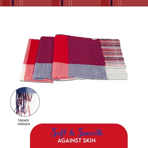 Market & Layne Cashmere Feel Winter Scarf - Warm Long Oversized Ladies Scarf for Cold Weather