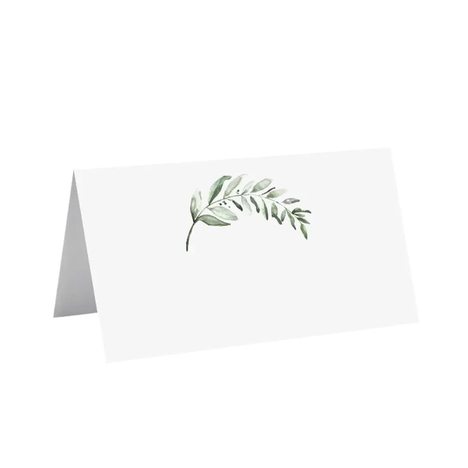 Tischkarten, 100 Stück leere grüne Blattpapier-Tischkarten for Hochzeit, Tischdekoration, Sitzgelegenheiten, Geschenk(Color 2)