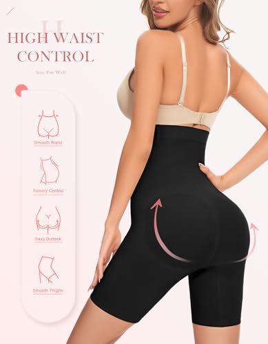 Shapewear Tummy Control Shorts - High Waisted Body Shaper Underwear Compression Thigh Slimmer Butt Lifting Pantis3