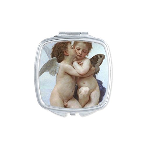 Miroir compact Cupidon et Psyché de maquillage peinture classique art