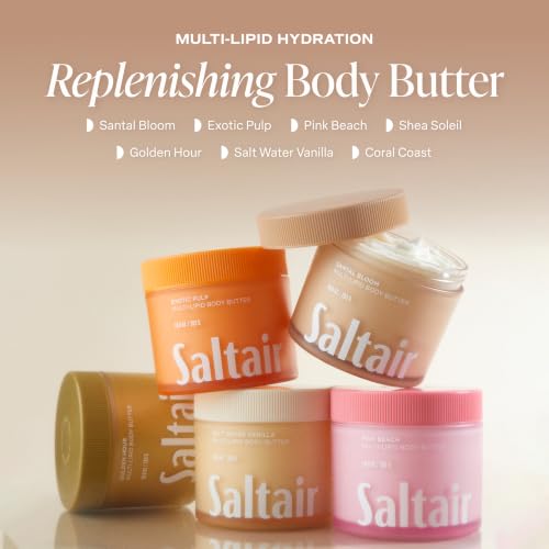 Image of Saltair Multi-Lipid Body Butter | Santal Bloom Ceramide Cream | 10 oz | Creamy texture with conditioning ingredients for lasting hydration and a soft comfortable finish