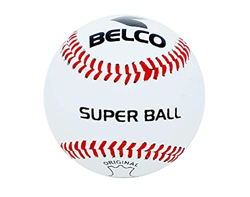 Image of BELCO SPORTS Baseball, Competition Grade Baseball Ball Official Size (Leather Baseball Pack of 2), White