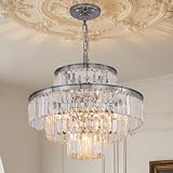 GMlixin 7-Light Chrome K9 Crystal Chandelier
