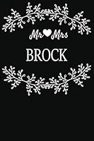Mr Mrs Brock: Marriage Journal For Newlywed Young & Old Couples 1794314776 Book Cover