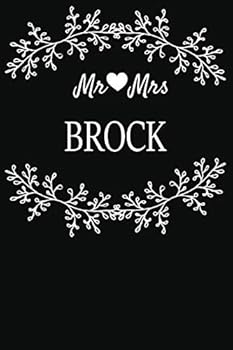 Paperback Mr Mrs Brock: Marriage Journal For Newlywed Young & Old Couples Book