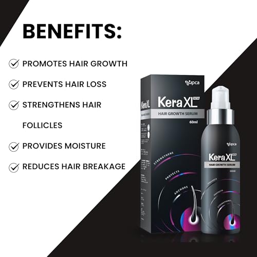 Image of Kera XL Hair Growth Serum 60ml | Non-Sticky, Non-Viscous Hair Serum | Helps Control Hair Fall & Support Hair Growth | Helps Control Hair Fall & Support Hair Growth