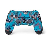Skinit Decal Gaming Skin Compatible with PS4 Controller - Officially Licensed Disney Lilo and Stitch Face Expression Pattern Design