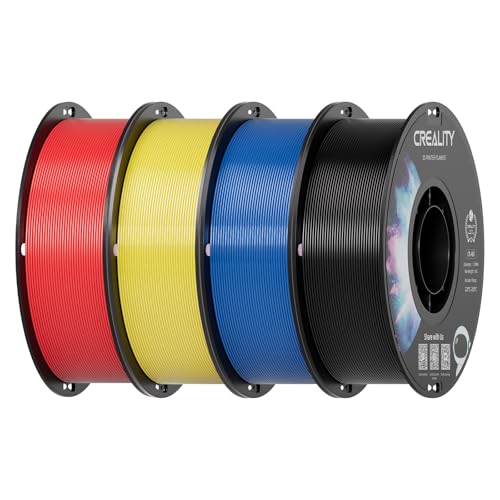 Image of Creality ABS Filament 1.75mm 4 kg, 3D Printer Filament Bundle, Excellent Resistance, Odorless Non-Toxic, Stability, Tough, 4 Pack(8.8 lbs)