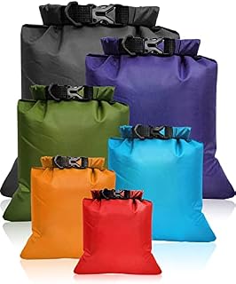 Victoper Waterproof Dry Bag Set 6 Pcs, Lightweight Large Capacity Ripstop Dry Bags Waterproof in 8L 5L 3.5L 3L 2.5L 1.5L Organizer Storage Bags for Outdoor Hiking Camping Fishing Cycling (Multicolor)