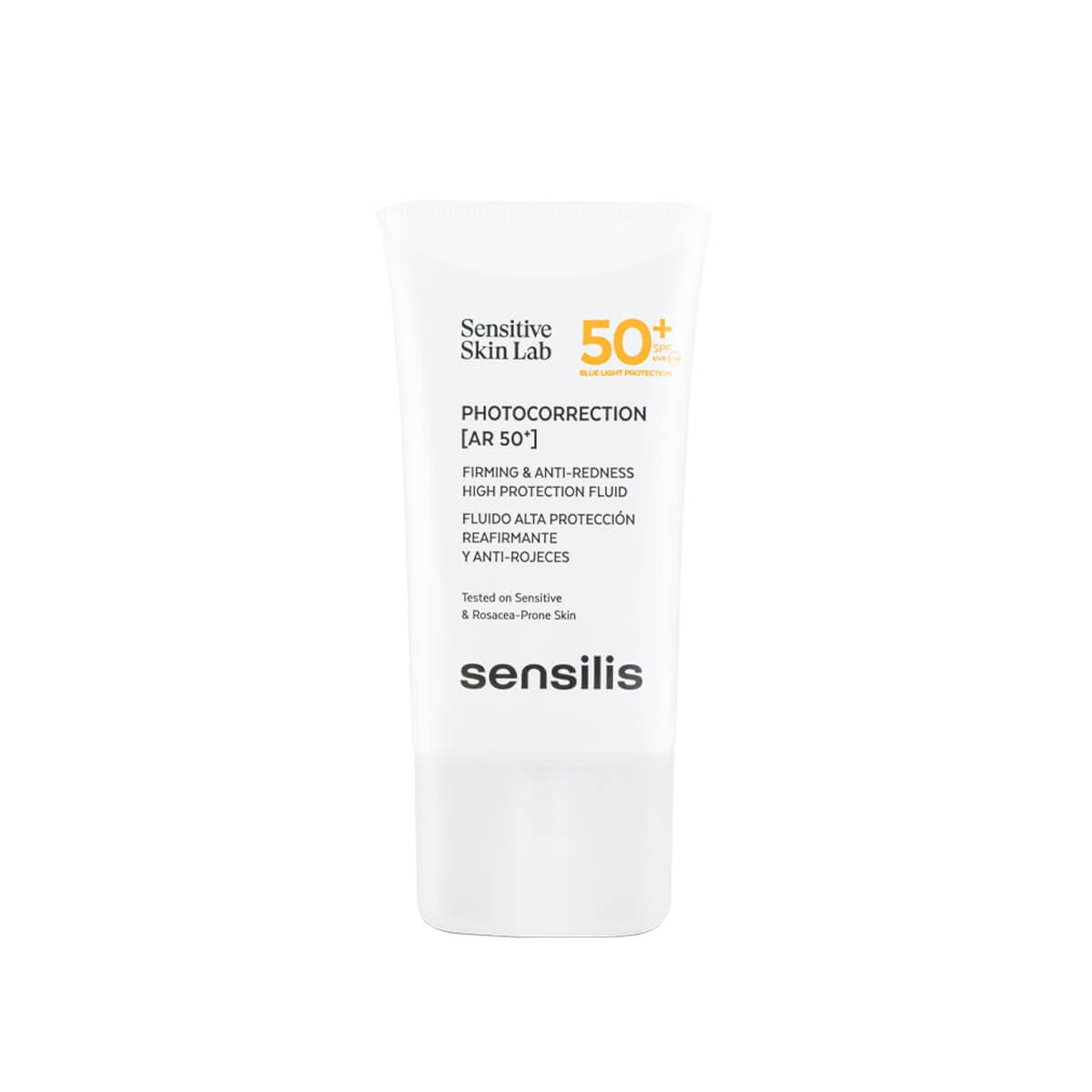 Sensilis – Photocorrection AR SPF50+ Crema Solar Facial, Reduce Enrojecimiento, Rosácea Cuperosis, Calma y Reafirma, para Pieles Sensibles – 40 ml
