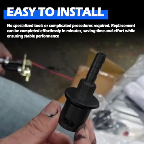 19-174 Fuel Tank Vent Roll Over Valve with Bracket Kit Remote Mount Rollover Check Valve Replacement for Holley Sniper EFI Upgrade 5/16 Inch Hose Barb Black - Thumbnail 6