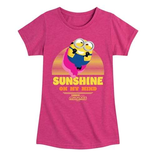 Despicable Me Minions - Sunshine On My Mind - Toddler & Youth Girls Short Sleeve Graphic T-Shirt