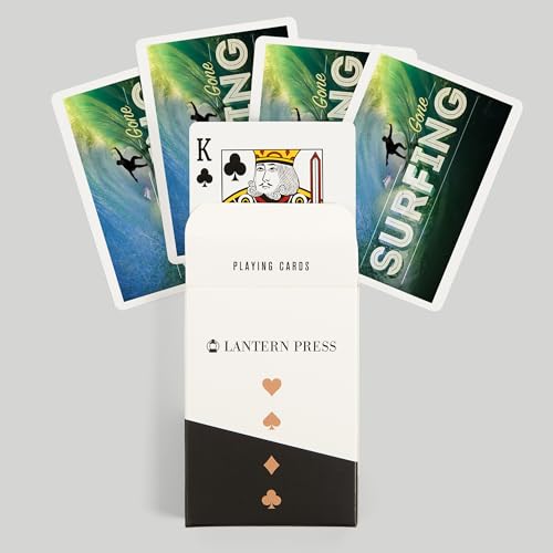 Baraja de cartas Poker Surfer in Wave Lantern Press miniatura 6