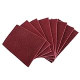 QZATTCAEN 6'x9' Automotive Scuff Pad 8 Pack (7447) - 8 Maroon(Fine), Wet/Dry Reusable Scuffing Pad for Paint Prep, Sanding - Auto Body, Woodworking & Handicrafts