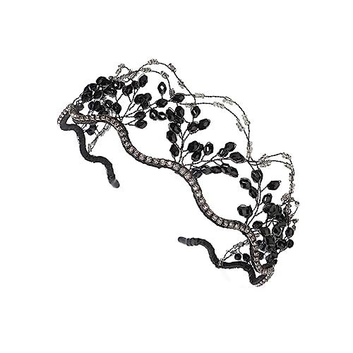 Corona de novia Princesa Diadema Diadema de novia Mujer Corona de cristal Diadema de cristal Tiara de cristal Corona barroca for mujer Tocado de novia Cumpleaños Señorita Material de diamantes de imit