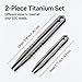 Edc Tweezers, Titanium Tweezers 2pcs Mini Titanium Tweezer Portable Survival Pick Up Tweezer Survival Camping Outdoor Gadget Travel Mini Tool
