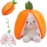 【𝑽𝒆𝒓𝒑𝒂𝒄𝒌𝒖𝒏𝒈 𝒖𝒏𝒅 𝑹𝒆𝒊𝒏𝒊𝒈𝒖𝒏𝒈𝒔𝒉𝒊𝒏𝒘𝒆𝒊𝒔𝒆】: Unsere super weichen strawberry bunny und carrot bunny plüschkissen sind vakuumverpackt und erholen sich automatisch nach der demontage.Wenn sie das niedliche tierkissen in der sonne oder im trockner lassen,wird es sich besser erholen.Reinigen sie es sanft mit kaltem wasser.Hängen sie es in einem belüfteten bereich zum trocknen.
