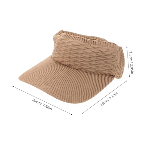 FRCOLOR Baseball Cap for Men and Women Breathable Outdoor Sports Hat Wide Brim for Sun Stylish Design for Activities Fit Khaki2