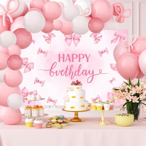 Fondo Rosa 8x6ft para Fiesta de Cumpleaños miniatura 5