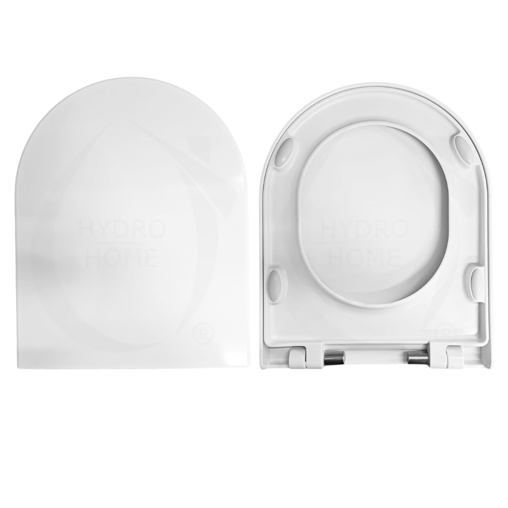 Copriwater Sedile Wc compatibile con LINK FLAMINIA, In Plastica Termoindurente Avvolgente,Colore Bianco MADE IN ITALY CHIUSURA AMMORTIZZATA E SGANCIO RAPIDO