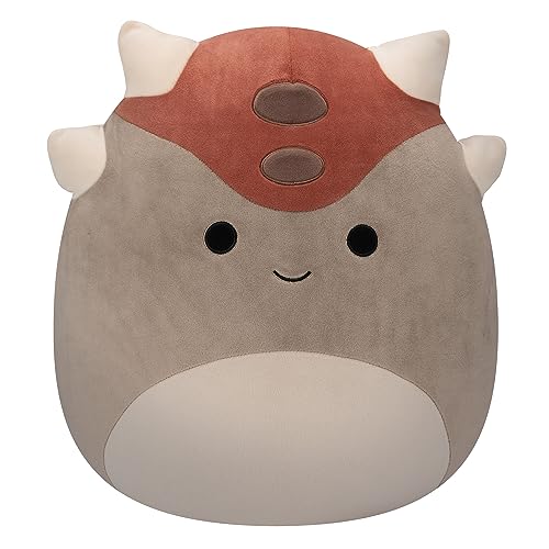 Image of Squishmallows Original 14-Inch Ainhoca Grey Ankylosaurus - Large Ultrasoft Official Jazwares Plush