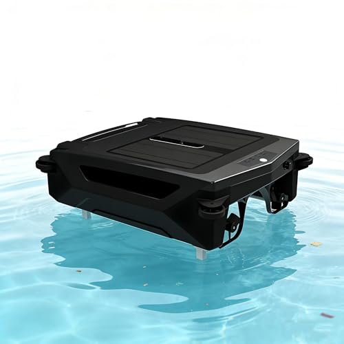 Robot Nettoyeur de Surface de Piscine Solaire, Version améliorée 2026, Robot Nettoyeur Automatique avec Nettoyage 24h/24 et 7j/7, pour piscines enterrées et...