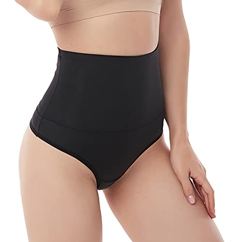 Image of Werena Tummy Control Thong Shapewear for Women Seamless Shaping Novelty Thong Panties Body Shaper Underwear