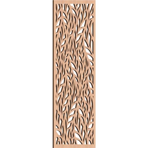 Image of Ortonville Decorative Pierced Fretwork Wood Wall Panels, 13 3 /8 inchW x 34 3 /8 inchH x 1 /4 inchT, Alder