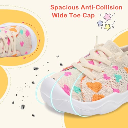 Image of LeIsfIt Toddler Shoes Boys Girls Wide Toe Box Breathable Slip-On Sneakers Kids Lightweight Barefoot Feel Shoes for Everyday Play