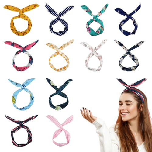 Fasce Larghe Per Capelli Elastiche, Confezione Da 4 – Turbante Annodato Per Yoga, Corsa E Sport, Assorbe Sudore, Donna, Taglia Unica (Set D)
