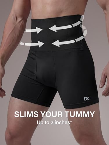 Image of DAMENSCH Men's Compression Shapewear Trunk, Comfortable Stretchy Body Shaper, Posture Correcting Tummy Tucker, Breathable Support Underwear