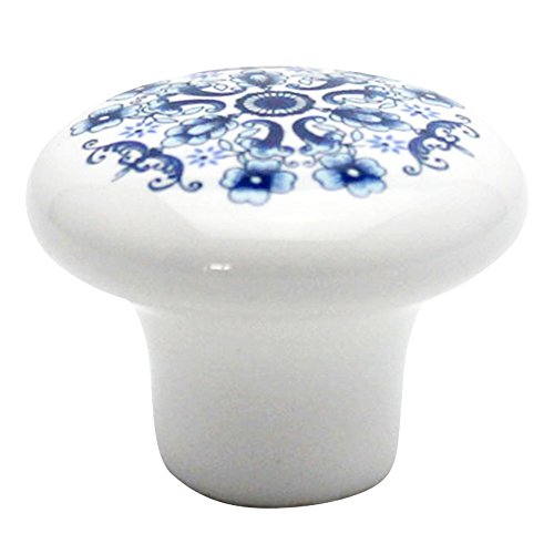 WAKI セラミックつまみ 白花 32mm TW-151