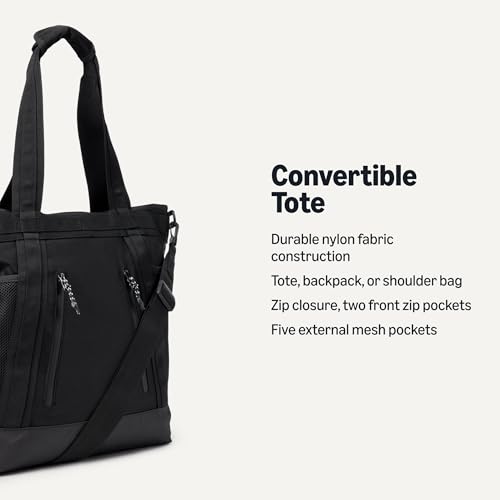 Image of Amazon Essentials Unisex Adults' Convertible Nylon Backpack Tote with Adjustable Straps for Men and Women