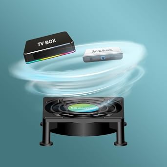 BOXPUT USB Mini Fan Radiator Cooling Case Fan for TV Box PC Router Receiver DVR Xbox 5V USB Power