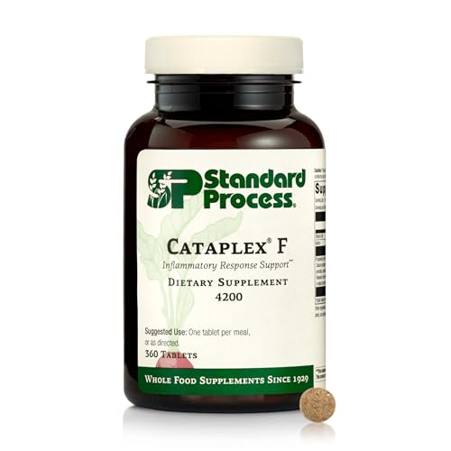 Standard Process Cataplex F - Contains Vitamin B6 & Iodine - Supports Structural Composition of Skin & Hair - Non-Dairy & Non-Soy - 360 Tablets