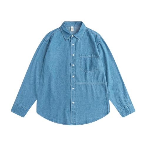 Chemise décontractée en jean homme pour masquer les imperfections