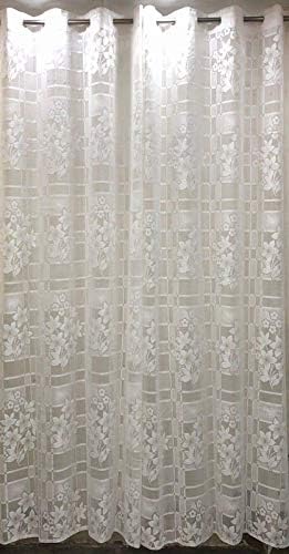 Subharambh creationSubharambh creation Polyester & Polyester Blend Modern Grommet Curtain (Window - 4x6 Feet, D9) (Pack of 2)