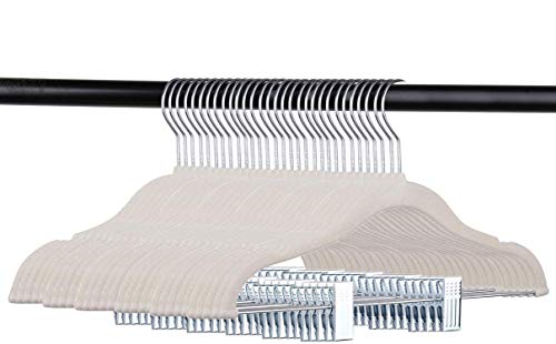 Tebery 30 Pezzi grucce in Velluto Grucce con Clip