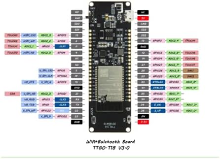 Miniatura 5 de T-Energy ESP32 8MByte PSRAM WiFi y módulo Bluetooth 18650 batería ESP32-WROVER-B placa de desarrollo