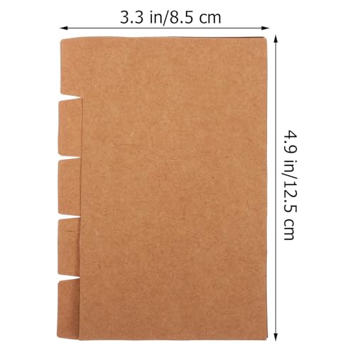 Separadores de papel de índice POPETPOP de 5 hojas para un manejo rápido de documentos 2