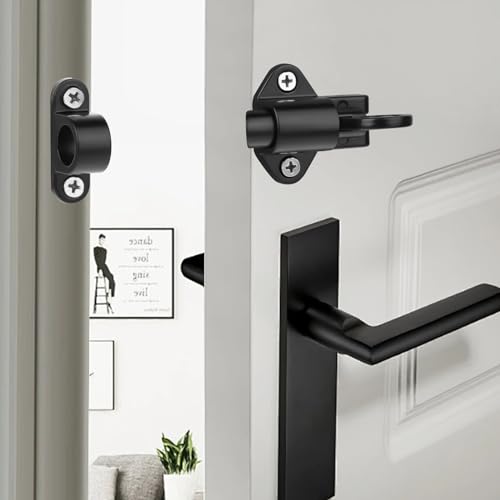 Door Latch,2 Packs Self-Closing Latches,Spring gate Lock with Screws,Spring Sliding Barrel Door Latch,Window Bolt Gate Latch, Aluminum Alloy Automatic Door Lock for Wooden Fence Yard Shed Barn