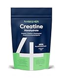 4 HIM & HER Creatina Monohidratada 99,9% Pura – Creatina Micronizada 200 Mesh – 500 g (147 tomas) – Sin Sabor, Vegana