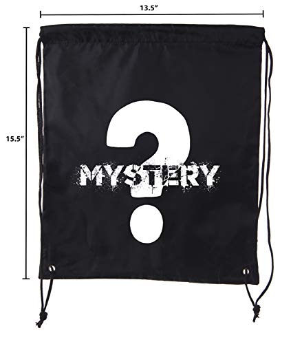 Mato & Hash Mystery Gift Bags, Blind Bag Party Favors, Surprise Drawstring Goody Bags - Black CA2500Mystery S52