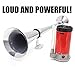 Zento Deals 12V Single Trumpet Air Horn Single Trumpet Air Horn + Compressor Powerful Loud 150db for Truck Boat SUV Train