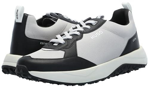 Image of Hugo Men's Logo Tape Canvas Mix Sneaker
