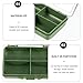 NIYANGLE Fishing Tackle Organizer Box with 4 Compartments Portable Fishing Hook Holder and Lure Storage Case for Outdoor Anglers