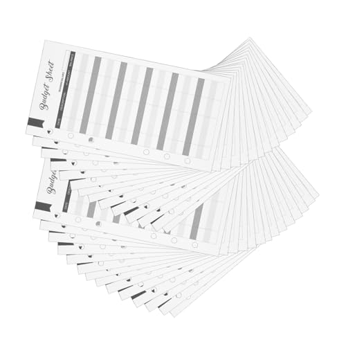 DIYEAH 60 Stück Budgetkarte Checkliste Umschläge